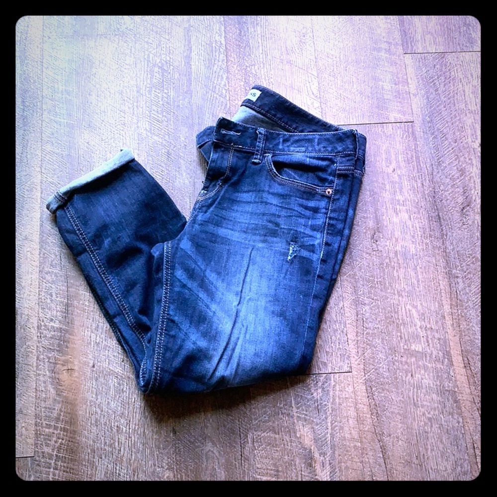 Express modern boyfriend cuffed denim